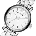 Marc Jacobs Marc Baker White Dial Silver Stainless Steel Strap Watch for Women - MBM3246