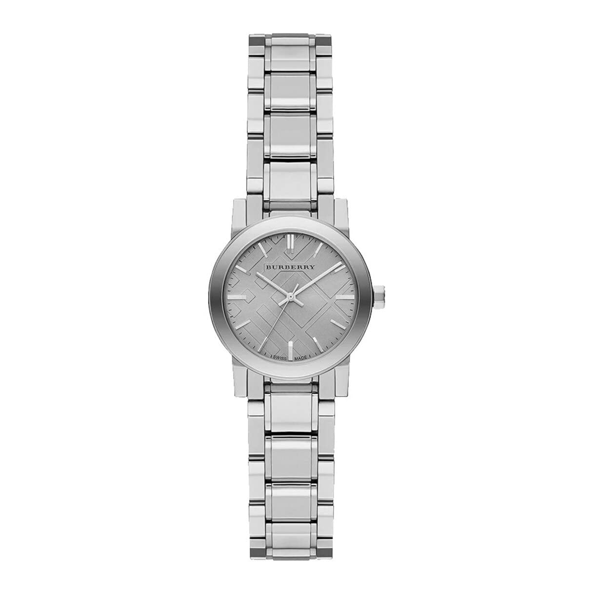 Burberry The City Diamonds Silver Dial Silver Steel Strap Watch for Women - BU9229