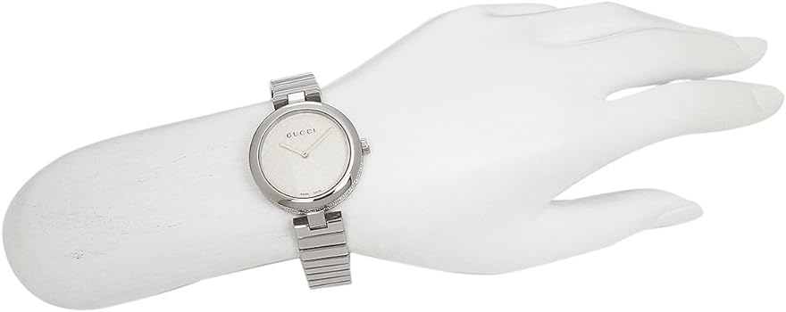 Gucci Diamantissima Quartz White Dial Silver Steel Strap Watch For Women - YA141402