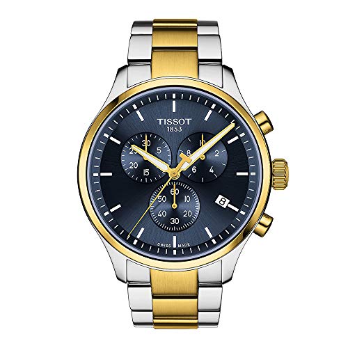 Tissot Chrono XL Classic Blue Dial Two Tone Steel Strap Watch for Men - T116.617.22.041.00