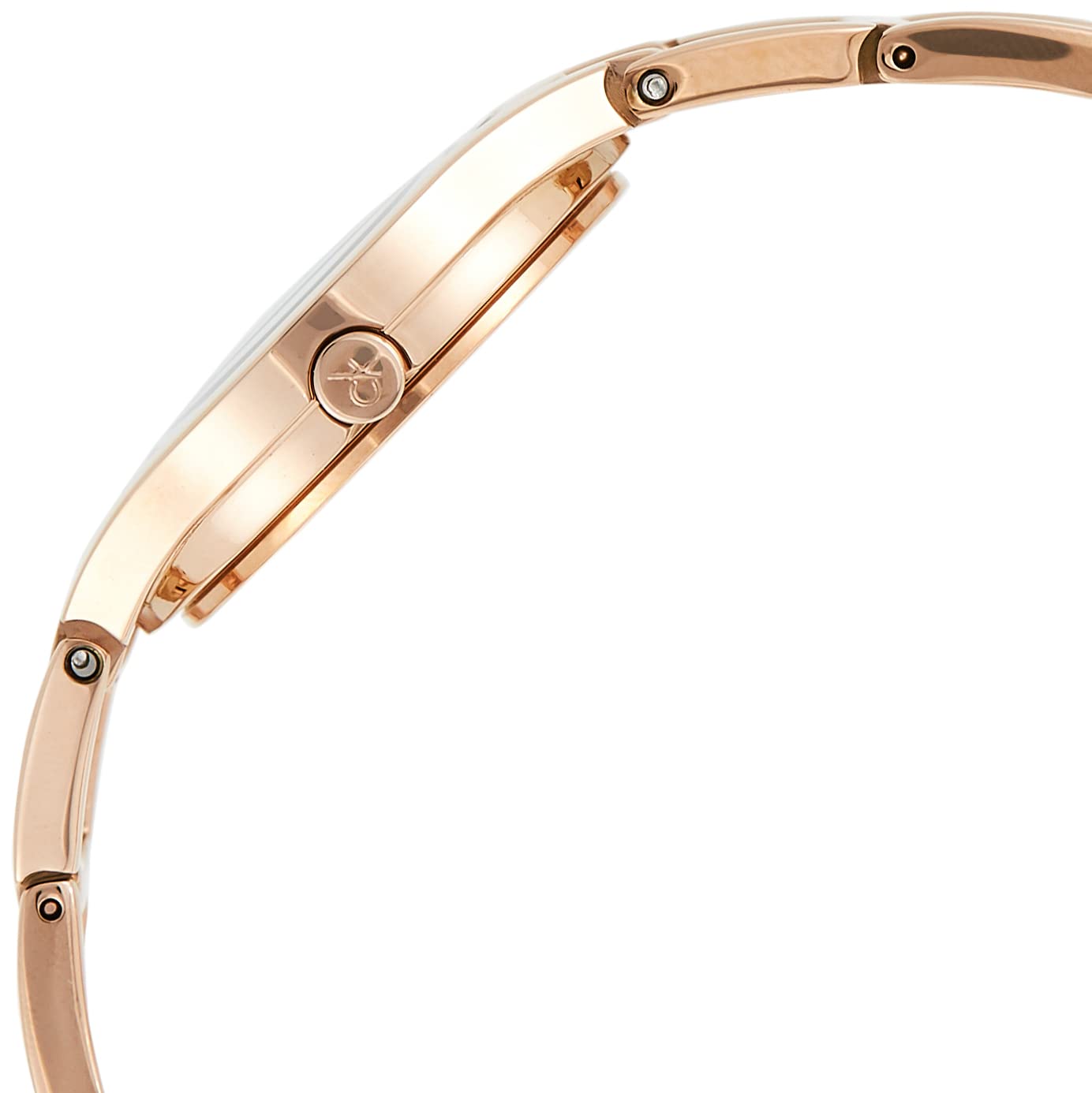 Calvin Klein Class Brown Dial Rose Gold Steel Strap Watch for Women - K6R2362K