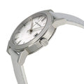 Burberry The City White Dial White Leather Strap Watch for Women - BU9128