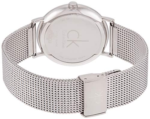 Calvin Klein Surround Silver Dial Silver Mesh Bracelet Watch for Men - K3W21126