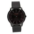 Calvin Klein Minimal Black Dial Black Mesh Bracelet Watch for Men - K3M21421