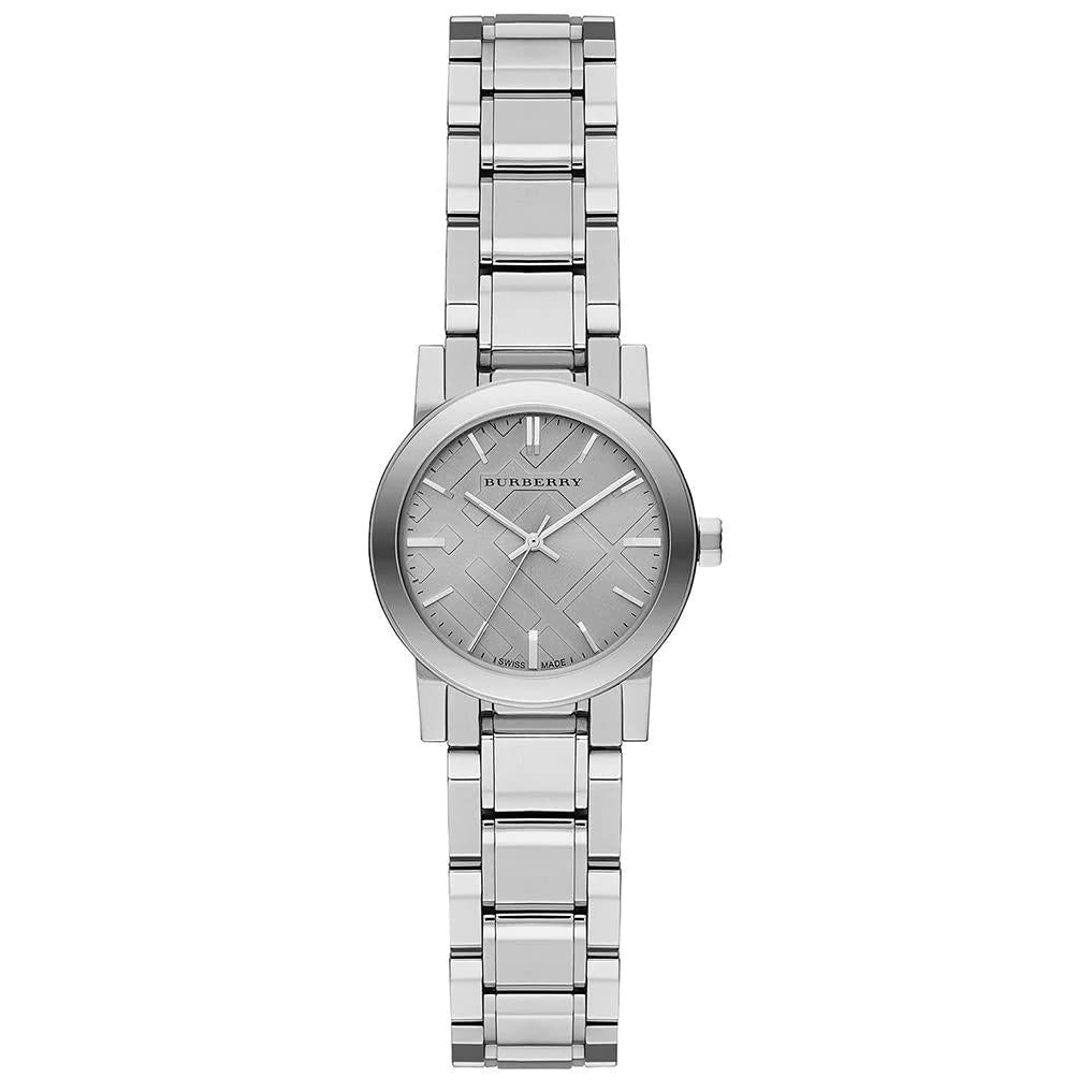 Burberry The City Diamonds Silver Dial Silver Steel Strap Watch for Women - BU9229