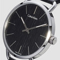 Calvin Klein Even Black Dial Black Leather Strap Watch for Women - K7B211C1