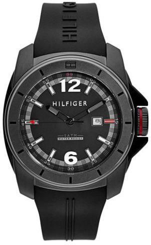 Tommy Hilfiger Windsurf Black Dial Black Rubber Strap Watch for Men- 1791114