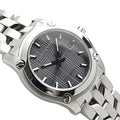 Burberry Herringbone Grey Dial Silver Steel Strap Watch for Women - BU1851