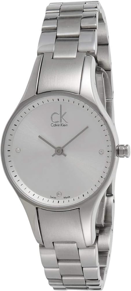 Calvin Klein Simplicity White Dial Silver Steel Strap Watch for Women - K4323101