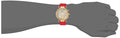 Guess Solstice Diamonds Gold Dial Red Rubber Strap Watch for Women - GW0484L1