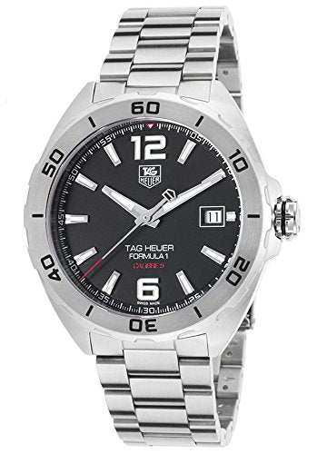 Tag Heuer Formula 1 Automatic 41mm Black Dial Silver Steel Strap Watch for Men - WAZ2113.BA0875