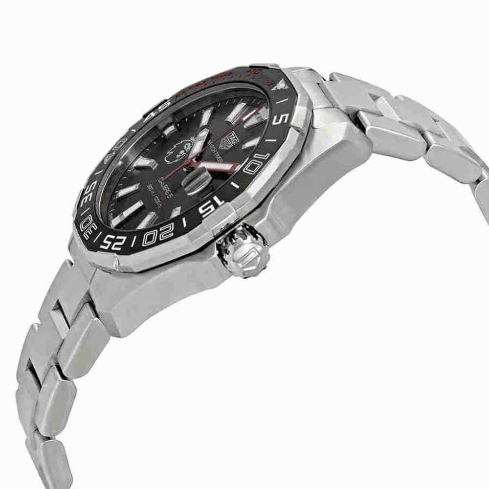 Tag Heuer Aquaracer Calibre 5 Premiere League Edition Silver Stainless Steel Black Dial Automatic Watch - WAY201D.BA0927