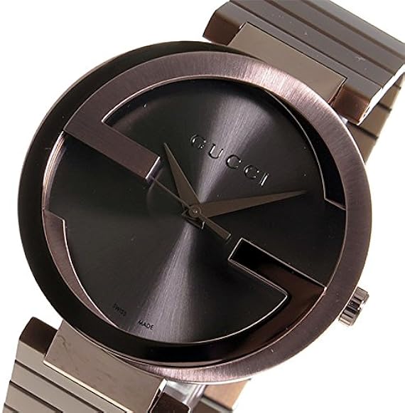 Gucci G Interlocking Quartz Grey Dial Grey Steel Strap Watch For Men - YA133210