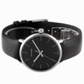 Calvin Klein High Noon Quartz Black Dial Black Leather Strap Watch for Men - K8M211C1