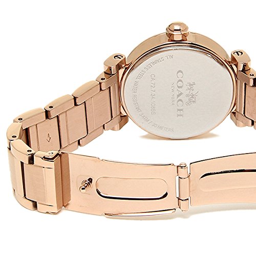 Coach Madison White Dial Rose Gold Steel Strap Watch for Women - 14502398