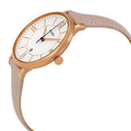 Fossil Jacqueline White Dial Pink Leather Strap Watch for Women - ES3988