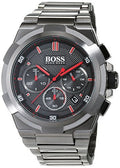 Hugo Boss Supernova Chronograph Grey Dial Grey Steel Strap Watch for Men - 1513361