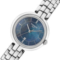 Tissot T Lady Flamingo Mother of Pearl Blue Dial Silver Steel Strap Watch For Women - T094.210.11.121.00