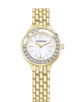 Swarovski Lovely Crystals White Dial Gold Steel Strap Watch for Women - 5242895