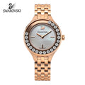 Swarovski Lovely Crystals Mother of Pearl Dial Rose Gold Steel Strap Watch for Women - 5261496