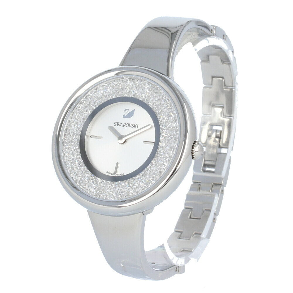 Swarovski Crystalline Pure Silver Dial Silver Steel Strap Watch for Women - 5269256