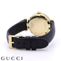 Gucci Diamantissima Mother of Pearl Dial Black Leather Strap Watch For Women - YA141505