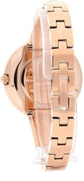 Swarovski Crystalline Pure Black Dial Rose Gold Steel Strap Watch for Women - 5295334