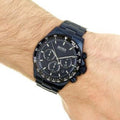 Hugo Boss Hero Sport Lux Chronograph Blue Dial Blue Steel Strap Watch for Men - 1513758