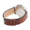 Tommy Hilfiger Landon Chronograph Quartz White Dial Brown Leather Strap Watch for Men - 1791531