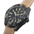 Tag Heuer Aquaracer 300 Calibre 5 43mm Automatic Black Dial Brown Fabric Strap Watch for Men - WAY208C.FC6383