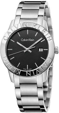 Calvin Klein City Black Dial Silver Steel Strap Watch for Men - K7Q21141