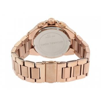 Michael Kors Camille Chronograph White Dial Rose Gold Steel Strap Watch for Women - MK5636