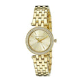 Michael Kors Darci Gold Dial with Diamonds Gold Steel Strap Watch for Women - MK3295