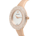 Swarovski Crystal Rose Silver Dial Rose Gold Steel Strap Watch for Women - 5484073