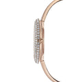 Swarovski Crystal Rose Silver Dial Rose Gold Steel Strap Watch for Women - 5484073