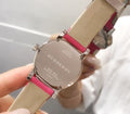 Burberry The City White Dial Pink Haymarket Leather Strap Watch for Women - BU9149