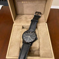 Burberry The Classic Black Dial Black Leather Strap Watch for Men - BU10003