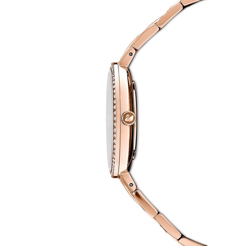 Swarovski Cosmopolitan Diamond Powder Gold Dial Rose Gold Steel Strap Watch for Women - 5517800