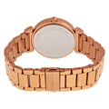 Michael Kors Caitlin Red Dial Rose Gold Stainless Steel Strap Watch for Women - MK3377