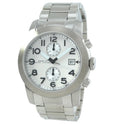 Marc Jacobs Larry Chronograph White Dial Silver Stainless Steel Strap Watch for Men - MBM5030