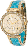 Michael Kors Parker Gold Dial Two Tone Steel Strap Watch for Women - MK6364