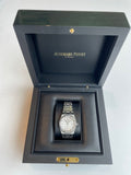 Audemars Piguet Royal Oak Quartz Diamonds White Dial Silver Steel Strap Watch for Women - 67651ST.ZZ.1261ST.01