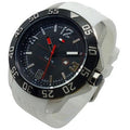 Tommy Hilfiger Sport Black Dial White Rubber Strap Watch for Men - 1790986