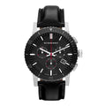 Burberry The City Black Dial Black Leather Strap Watch for Men - BU9382