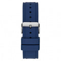 Guess Legacy Grey Dial Blue Silicone Strap Watch For Men - W1049G1