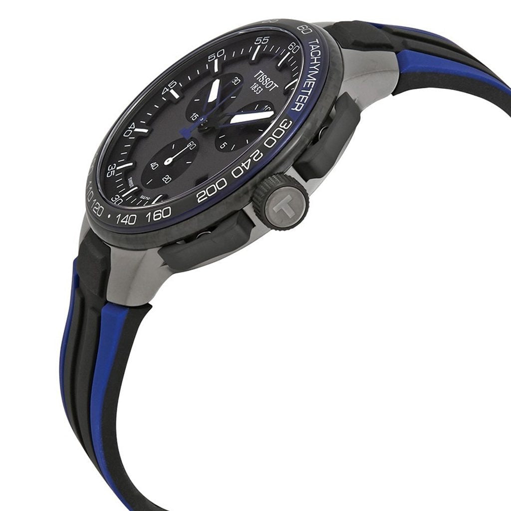 Tissot T Race Cycling 44.5mm Dark Blue Strap Watch For Men - T111.417.37.441.06