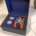 Tag Heuer Formula 1 Gulf Edition Blue Dial Blue Leather Strap Watch for Men - CAZ101N.FC8243