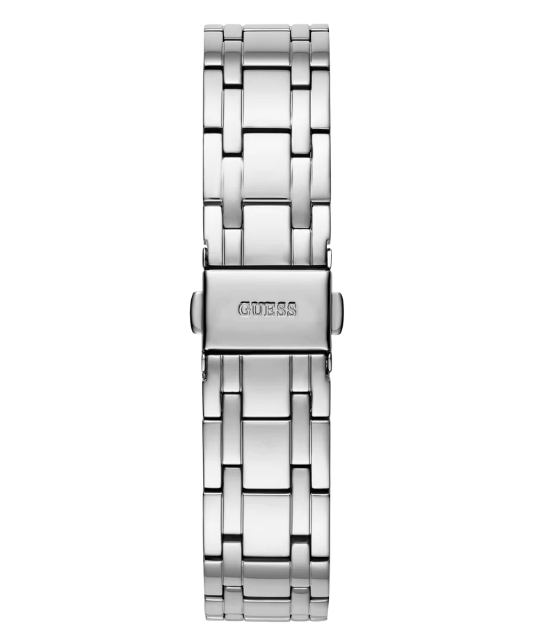 Guess Cosmo Diamonds Silver Dial Silver Steel Strap Watch For Women - GW0033L1