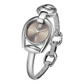 Gucci Horsebit Quartz Brown Dial Silver Steel Strap Watch For Women - YA139501