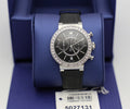 Swarovski Citra Sphere Chronograph Black Dial Black Leather Strap Watch for Women - 5027131